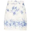 Twinset Toile De Jouy Printed Mini Skirt In Neutrals/blue