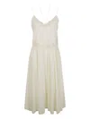 Twinset Twin-set Ivory Cotton Dresses In White