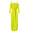 Twinset Light Lemon Pleated Jumpsuit In Yellow