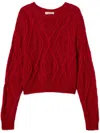 Twinset Drop-shoulder Sweater In Red