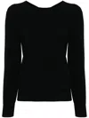 Twinset Dual-use Cut-out Jumper In Black