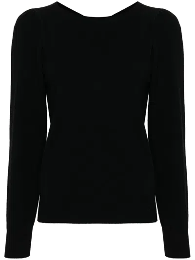 Twinset Dual-use Cut-out Jumper In Black