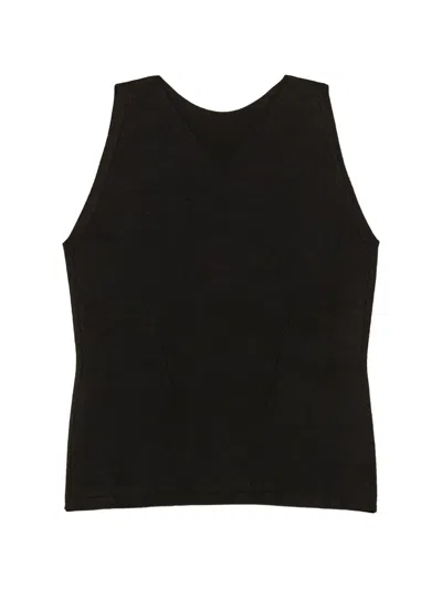 Twinset Dual Use Fitted Knit Top In Black