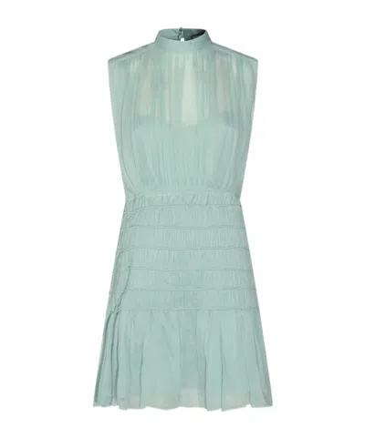 Twinset Elastic Waist Dress In Green
