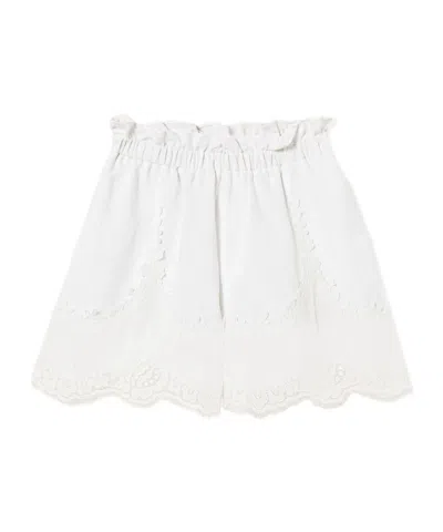 Twinset Elastic Waist Shorts In White