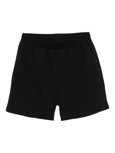 Twinset Elastic-waistband Pocket Shorts In Black