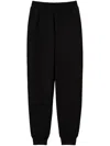 Twinset Twin-set Relaxed Fit Track Pants With Drawstring Waist In Black