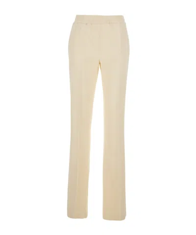 Twinset Elasticated-waist Trousers In Neutral