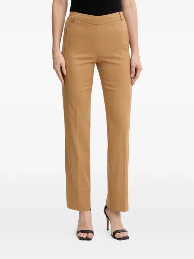 Twinset Elasticated-waistband Trousers In Brown