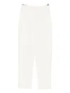 Twinset Elasticated-waistband Trousers In White
