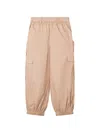 Twinset Elasticated-cuff Cargo Pants In Neutral