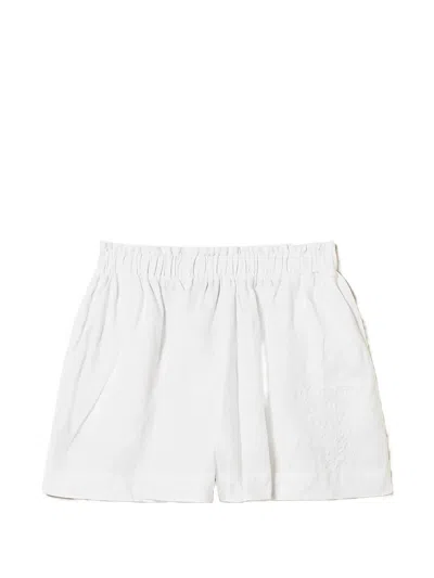 Twinset Elastic-waistband Shorts In White