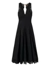 Twinset Twin-set Elegant Black Midi Dress