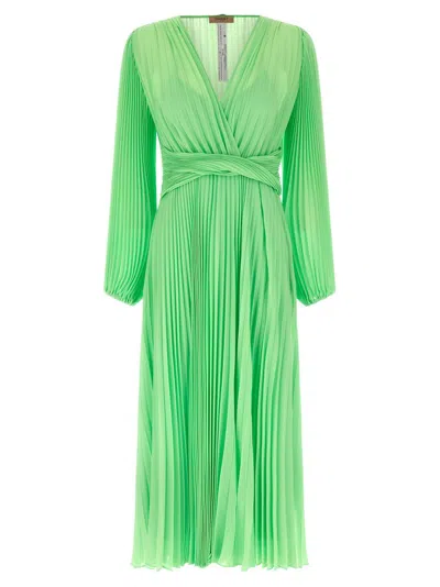 Twinset Pleated Dress Dresses Green