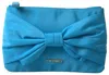 TWINSET ELEGANT SILK CLUTCH WITH BOW ACCENT