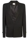Twinset Wool-blend Blazer In Black