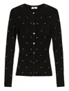 Twinset Embellished Buttoned Cardigan In Black