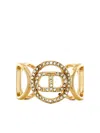 Twinset Embellished Open Ring In Gold