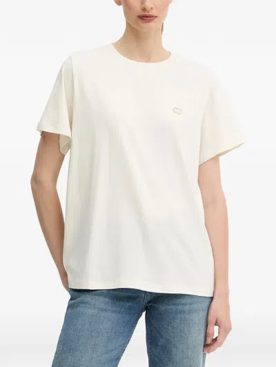 Twinset Embellished T-shirt In White
