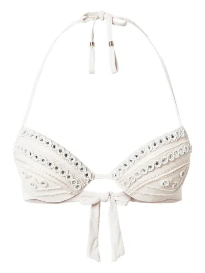 Twinset Embroidered Bikini Top