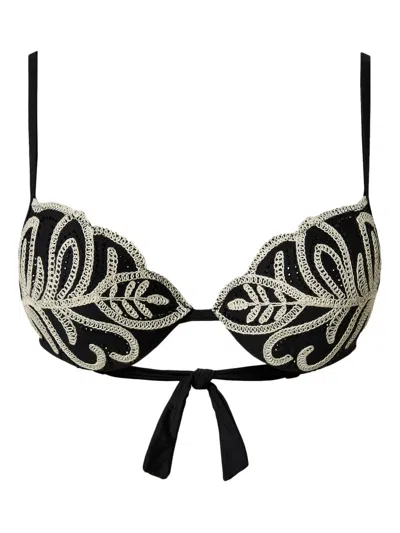 TWINSET EMBROIDERED BIKINI TOP