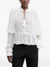 Twinset Embroidered Blouse In White