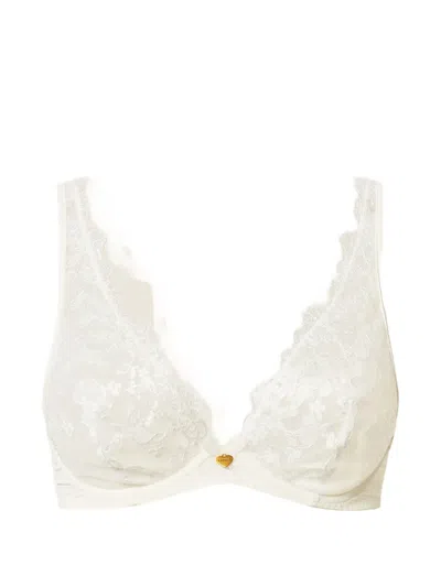 Twinset Embroidered Bra In White