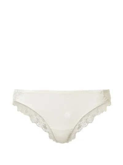 Twinset Embroidered Briefs In Neutral