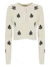 Twinset Embroidered Knitted Cardigan