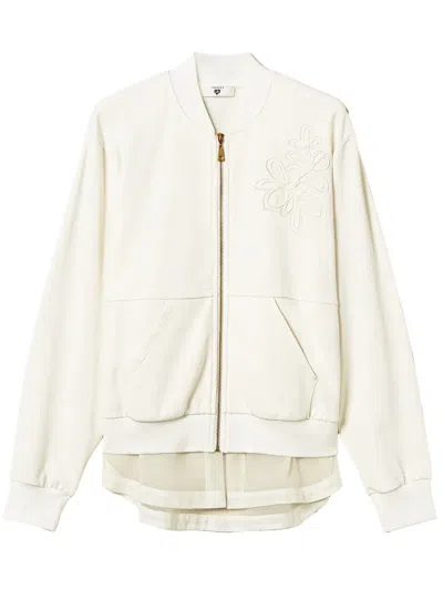 Twinset Embroidered Cardigan In White