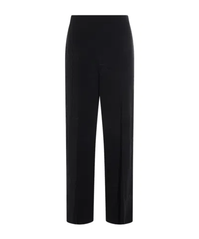 Twinset Embroidered Casual Pants In Black