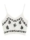 Twinset Embroidered Crop Top