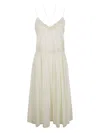 Twinset Embroidered-detail Dress In White