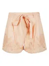 Twinset Twin-set Embroidered Detail Shorts In Pink