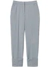 Twinset Embroidered-detail Trousers In 灰色