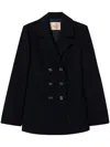 Twinset Twin-set Doublebreast Coat In Blue