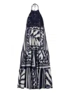 Twinset Robe Longue En Mousseline Et Crochet
