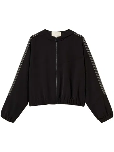 Twinset Embroidered Jacket In Black