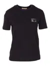 Twinset Embroidered-logo Crew-neck T-shirt In Black