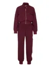 Twinset Bordeaux Jacket Zip Closure In Burgundy