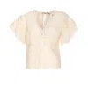 Twinset Twin-set White Cotton Clothing Shirts In Neutral