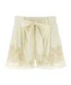 Twinset White Macram Shorts