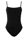 Twinset Embroidered Swimsuit In Black