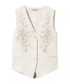 Twinset Twin-set Linen Blend Stylish Top In White