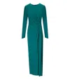 Twinset Twin-set Emerald Green Long Dress In Green