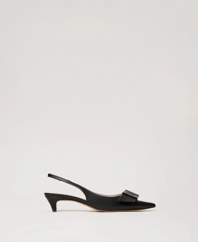 Twinset Escarpins Slingbacks Avec Naud In Black