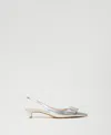 Twinset Escarpins Slingbacks Avec Naud In White