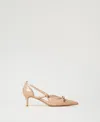 Twinset Escarpins Vernis Avec Naud In Gold