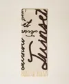 Twinset Lettering-print Fringed Scarf In Neutral