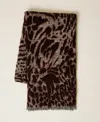 Twinset Étole Jacquard Avec Motif Animalier In Brown